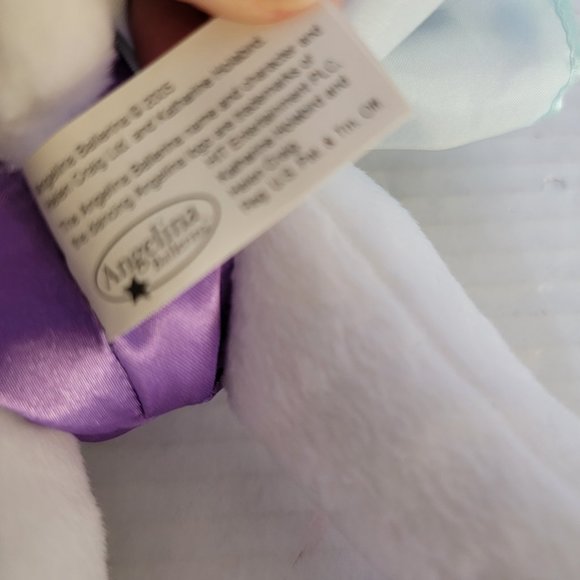 Large Angelina Ballerina Girl Plush American Purple Dress Doll Sababa Toy Ballet - Picture 13 of 15